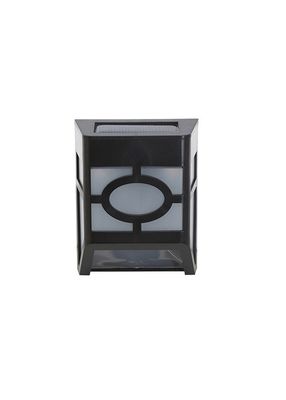 IP44 Black 2pcs Ultrabright LED Solar Panel Wall Light